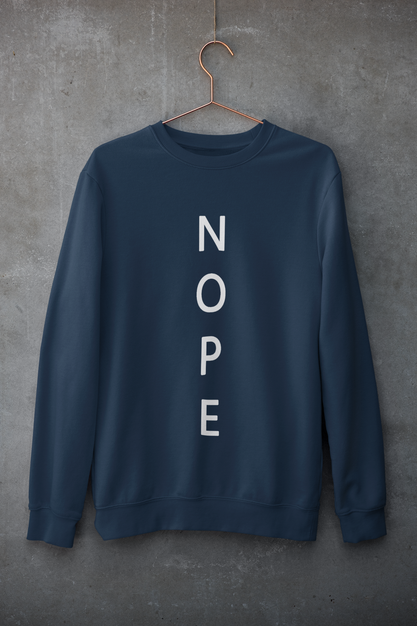 Nope : MINIMAL - Winter Sweatshirts NAVY BLUE