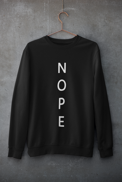 Nope : MINIMAL - Winter Sweatshirts BLACK