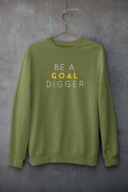 Be A Goal Digger : MINIMAL - Winter Sweatshirts OLIVE GREEN