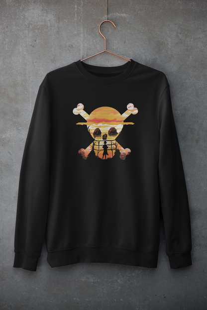 Straw Hat Pirate With Monkey D Luffy- One Piece - Winter Sweatshirts