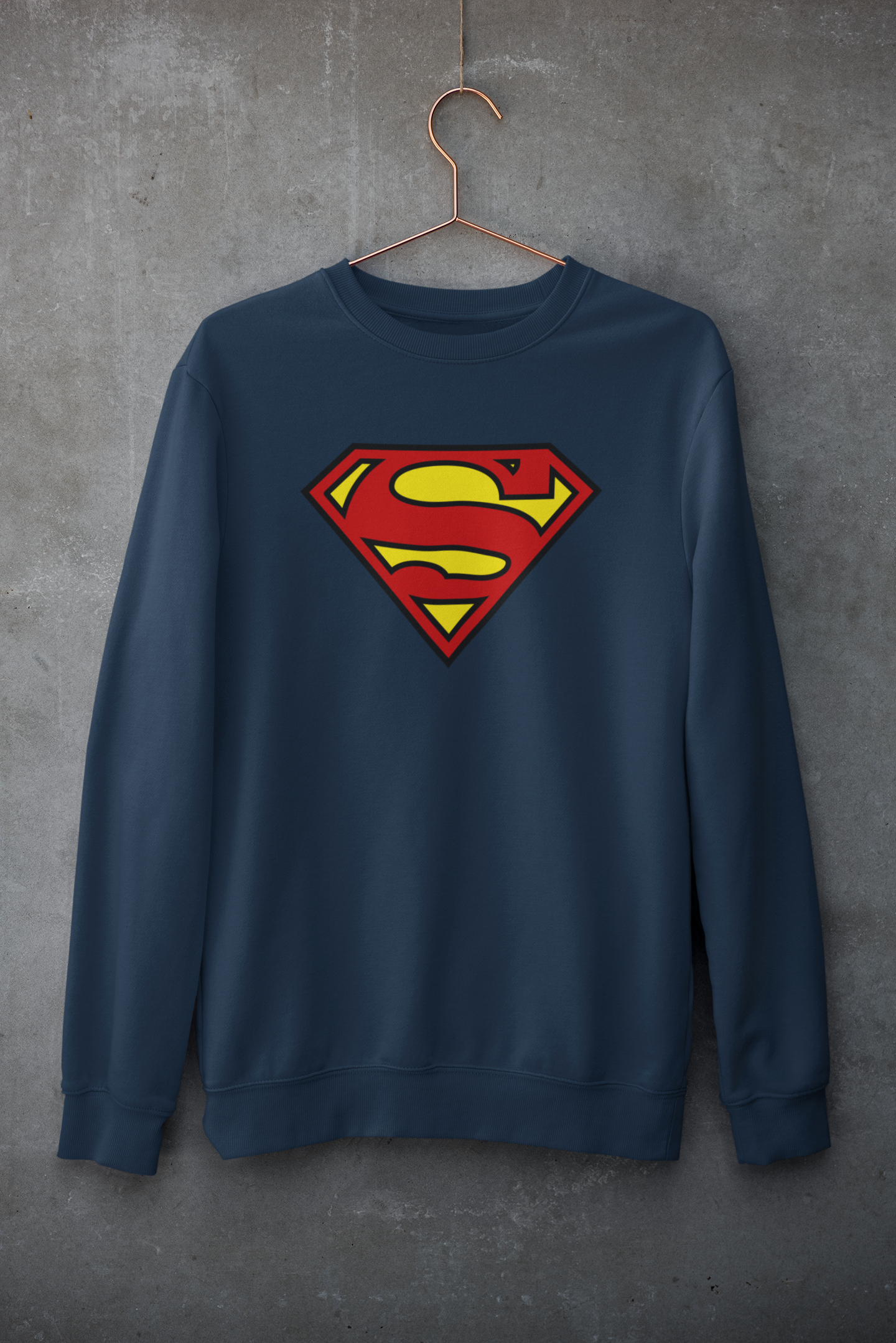Superman Emblem - Winter Sweatshirts NAVY BLUE