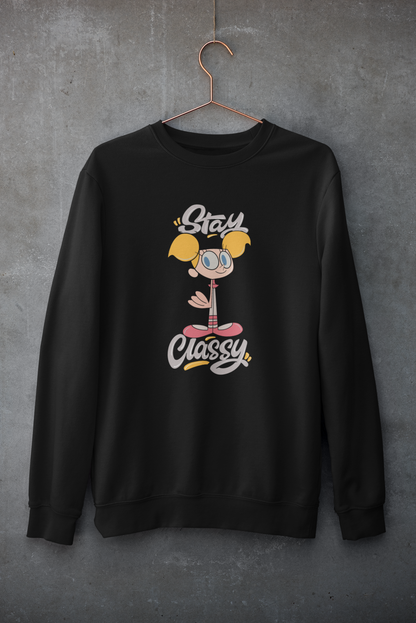 Stay Classy- Dee Dee : Dexter's Laboratory Winter Sweatshirts