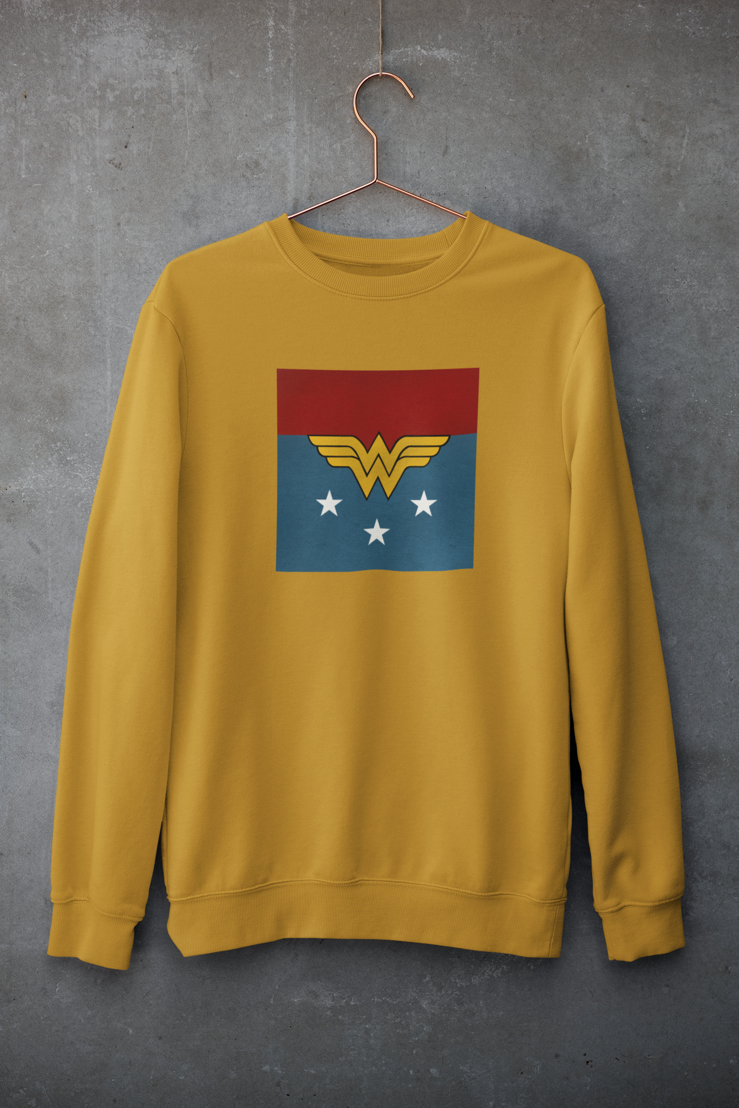 Wonder Woman Golden Armor : Winter Sweatshirts MUSTARD YELLOW