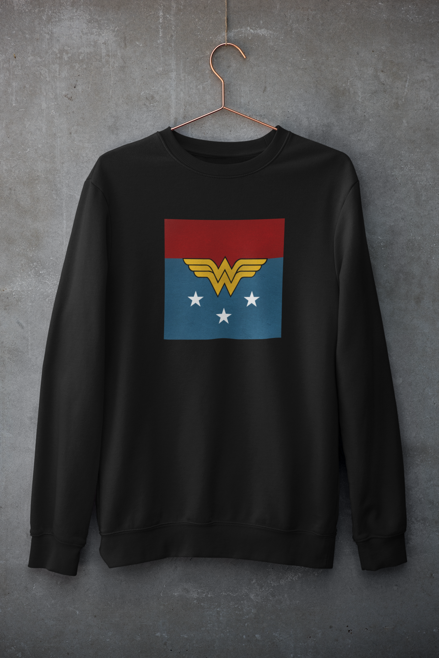Wonder Woman Golden Armor : Winter Sweatshirts BLACK
