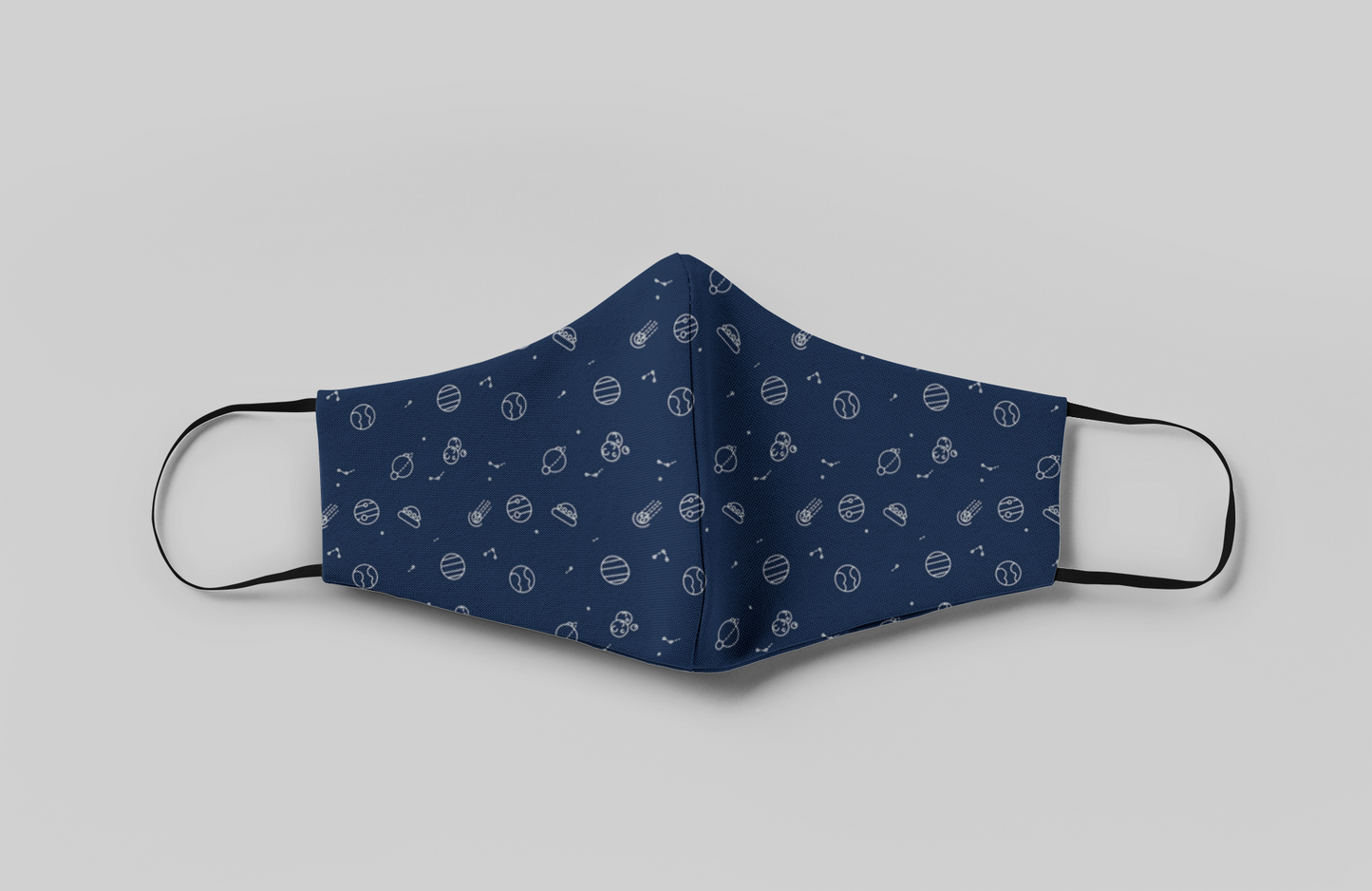 Space Doodles : Printed Tetra Shield Protection Mask ( PACK OF 3 )
