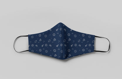 Space Doodles : Printed Tetra Shield Protection Mask ( PACK OF 3 )