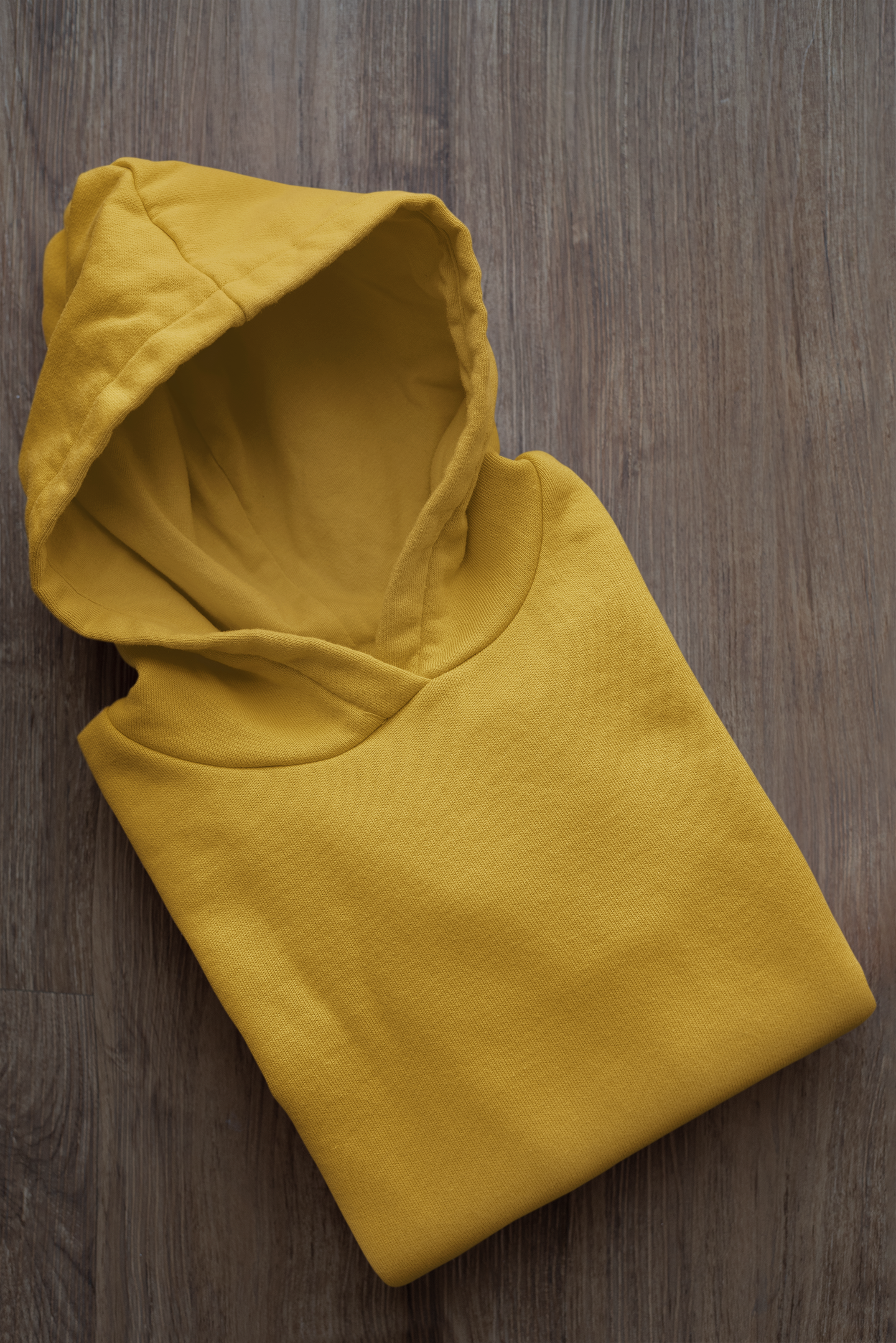 Basic Mustard Yellow Winter Hoodies