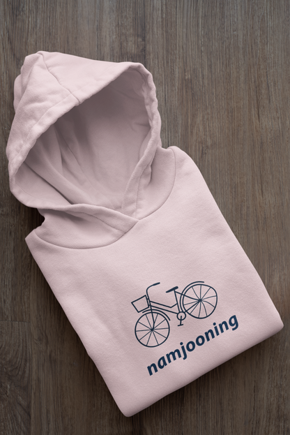 Namjooning - Bicycle : BTS - WINTER HOODIES LIGHT PINK