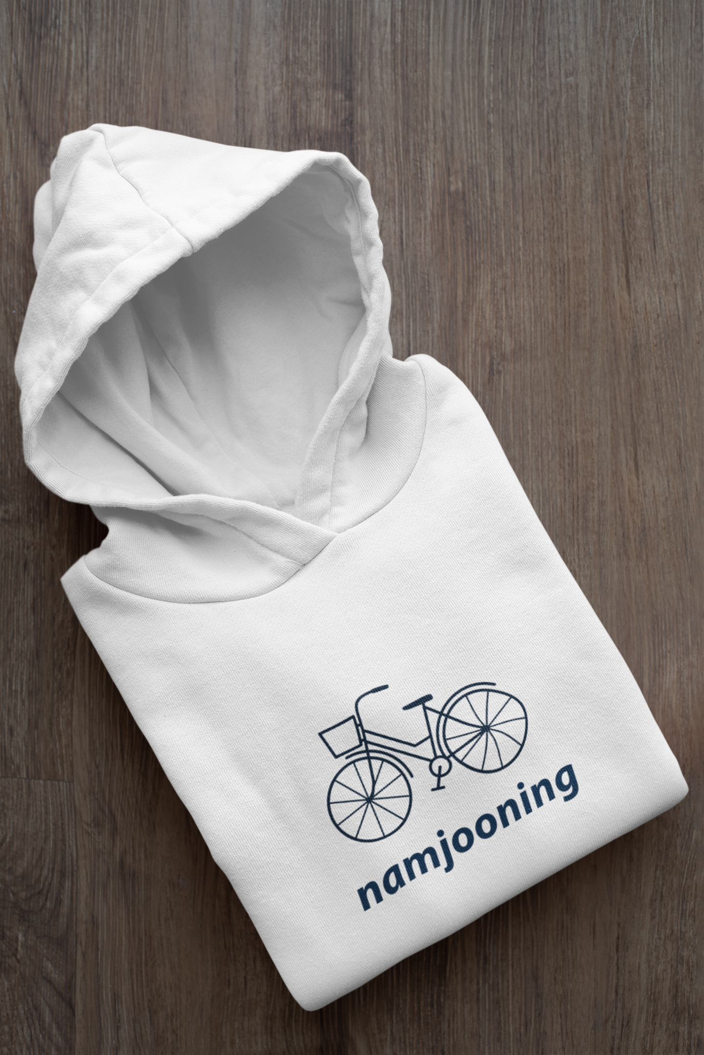 Namjooning - Bicycle : BTS - WINTER HOODIES WHITE