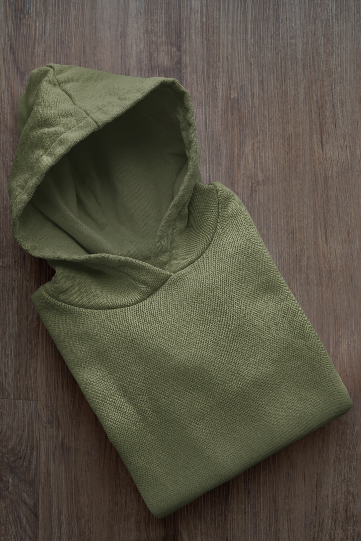 Basic Olive Green Winter Hoodies