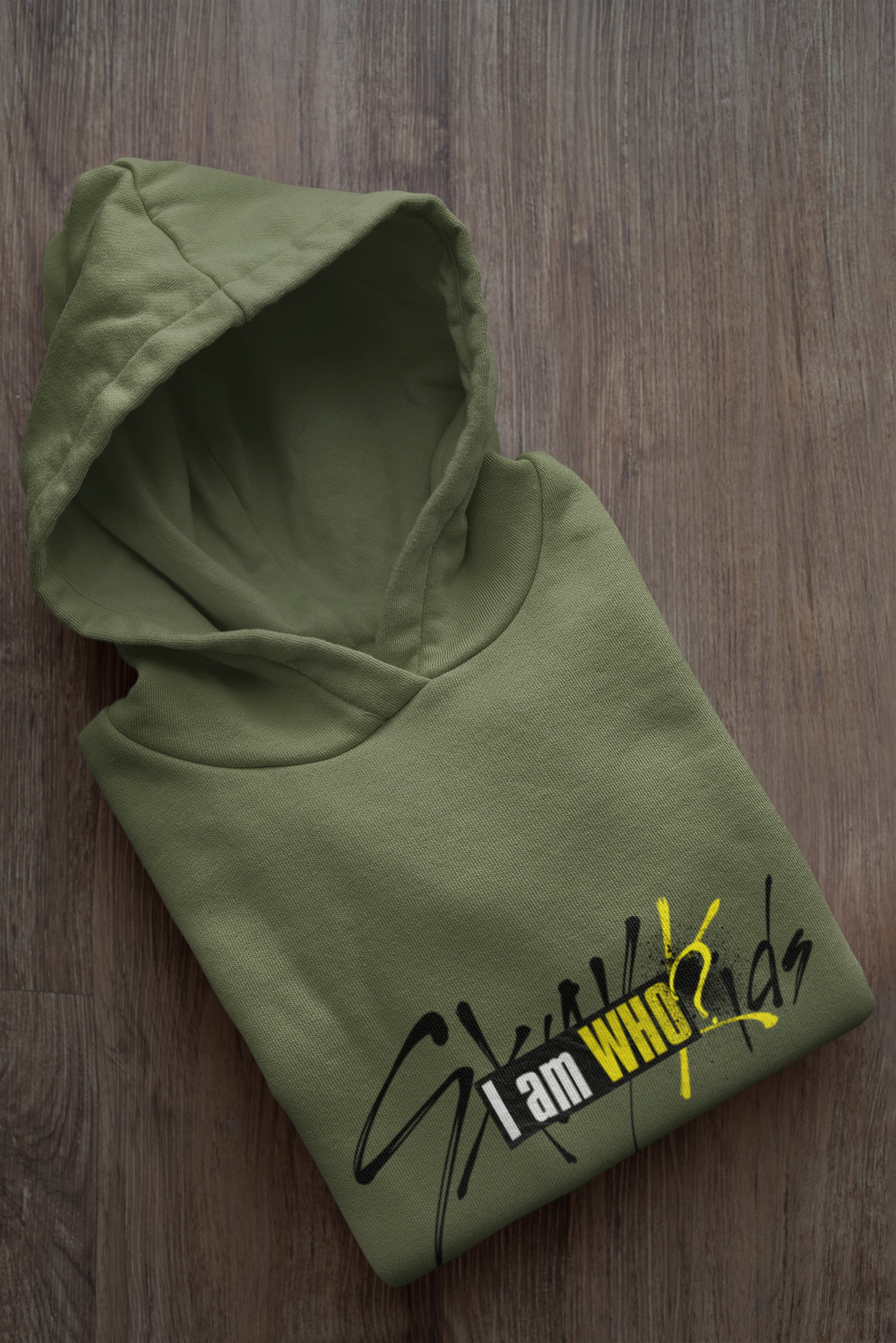 I Am Who? Stray Kids - Winter Hoodies OLIVE GREEN