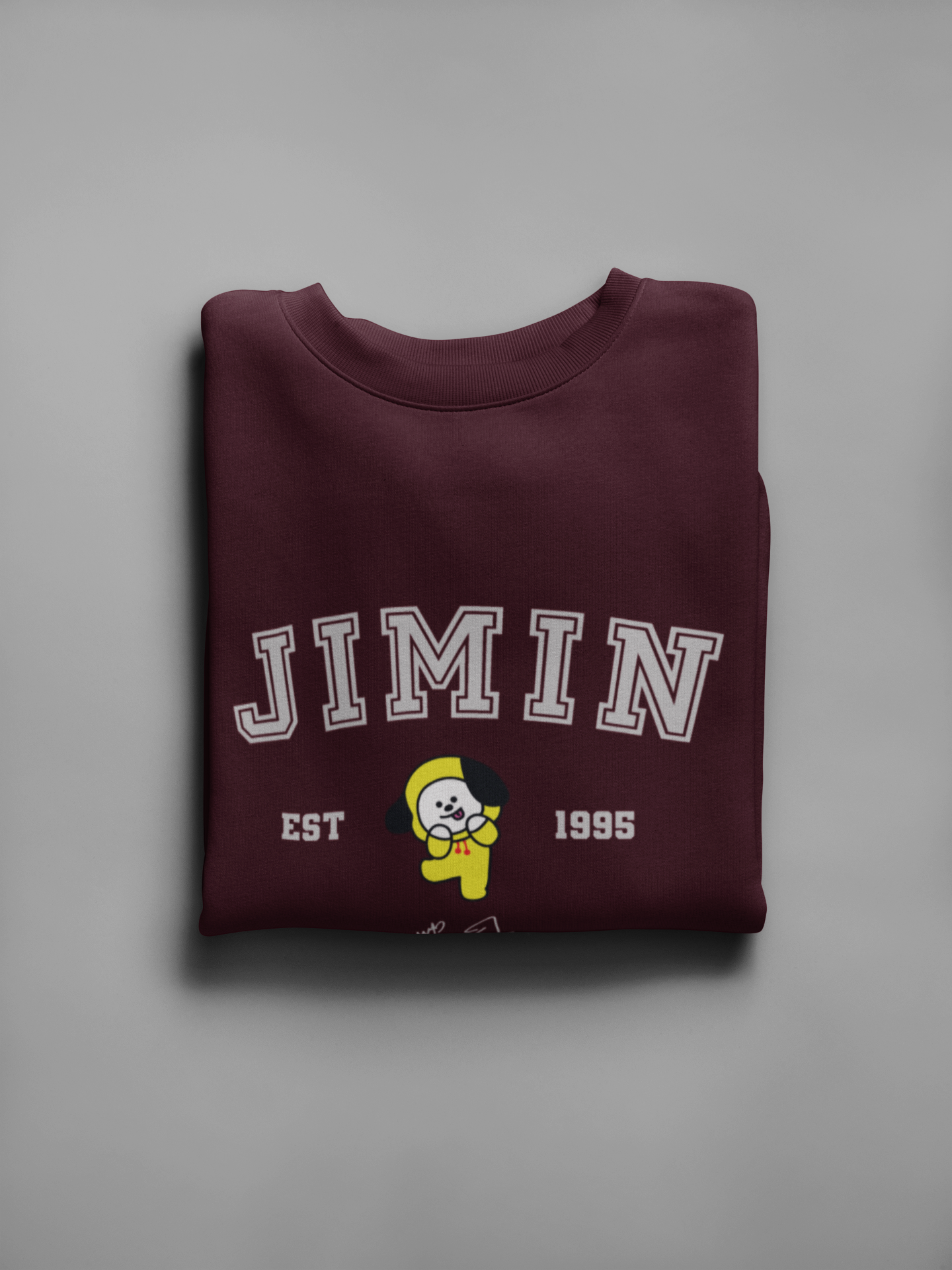 Jimin- Chimmy: BTS- Winter Sweatshirts MAROON