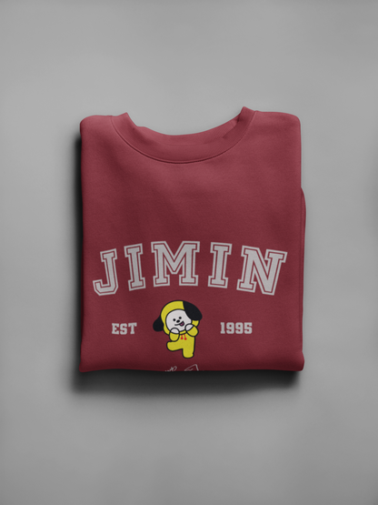 Jimin- Chimmy: BTS- Winter Sweatshirts CORAL RED