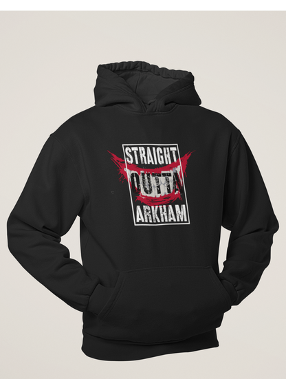 " STAY OUT OF ARKHAM " - WINTER HOODIES BLACK