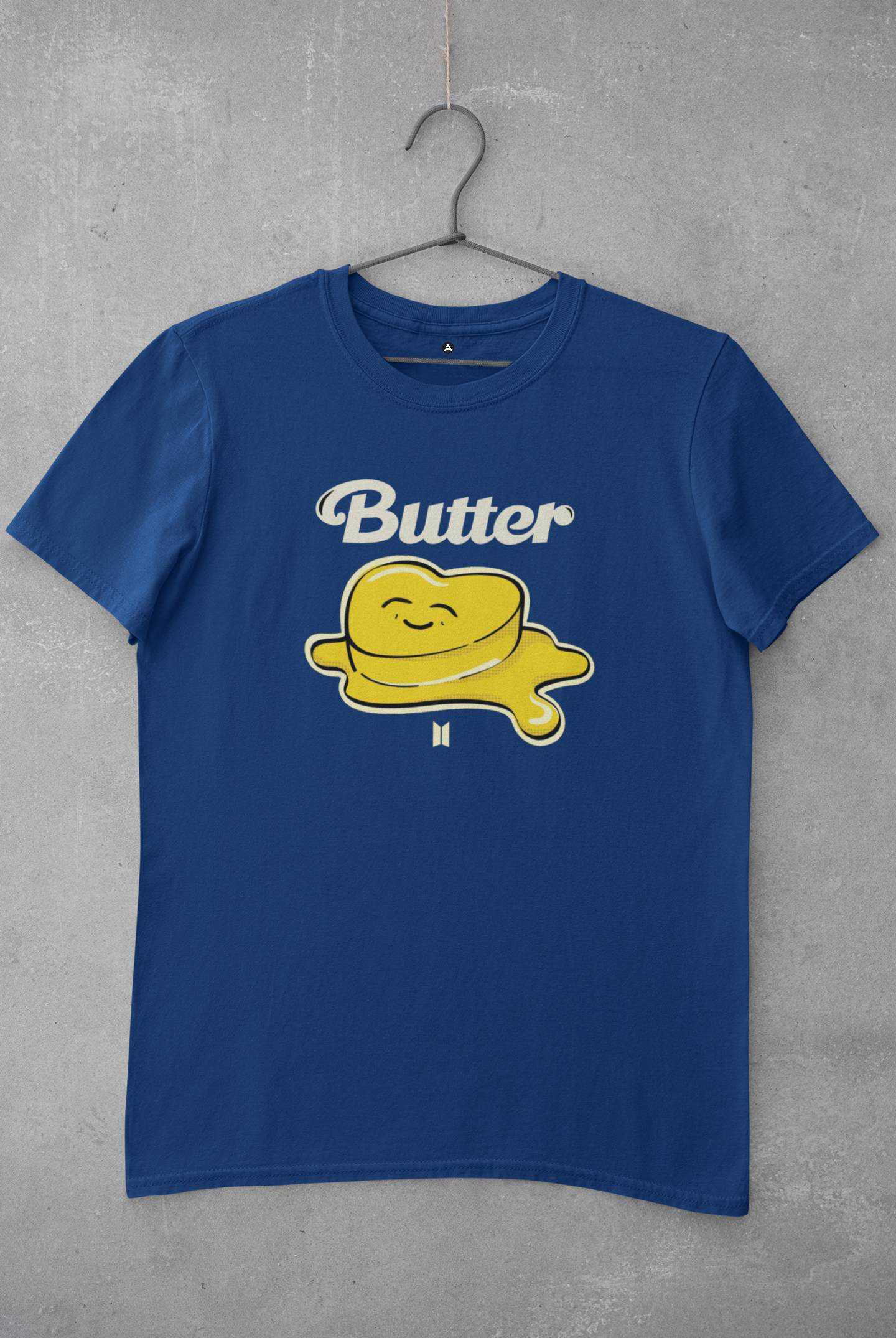Butter : BTS-HALF-SLEEVE T-SHIRTS ROYAL BLUE