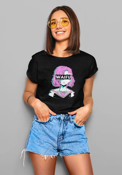 Waifu: Anime- Half Sleeve T-Shirts