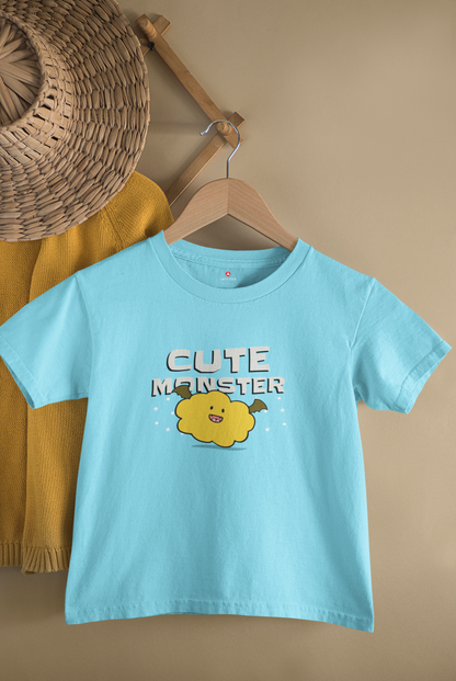 "CUTE MONSTER" KIDS HALF-SLEEVE T-SHIRT