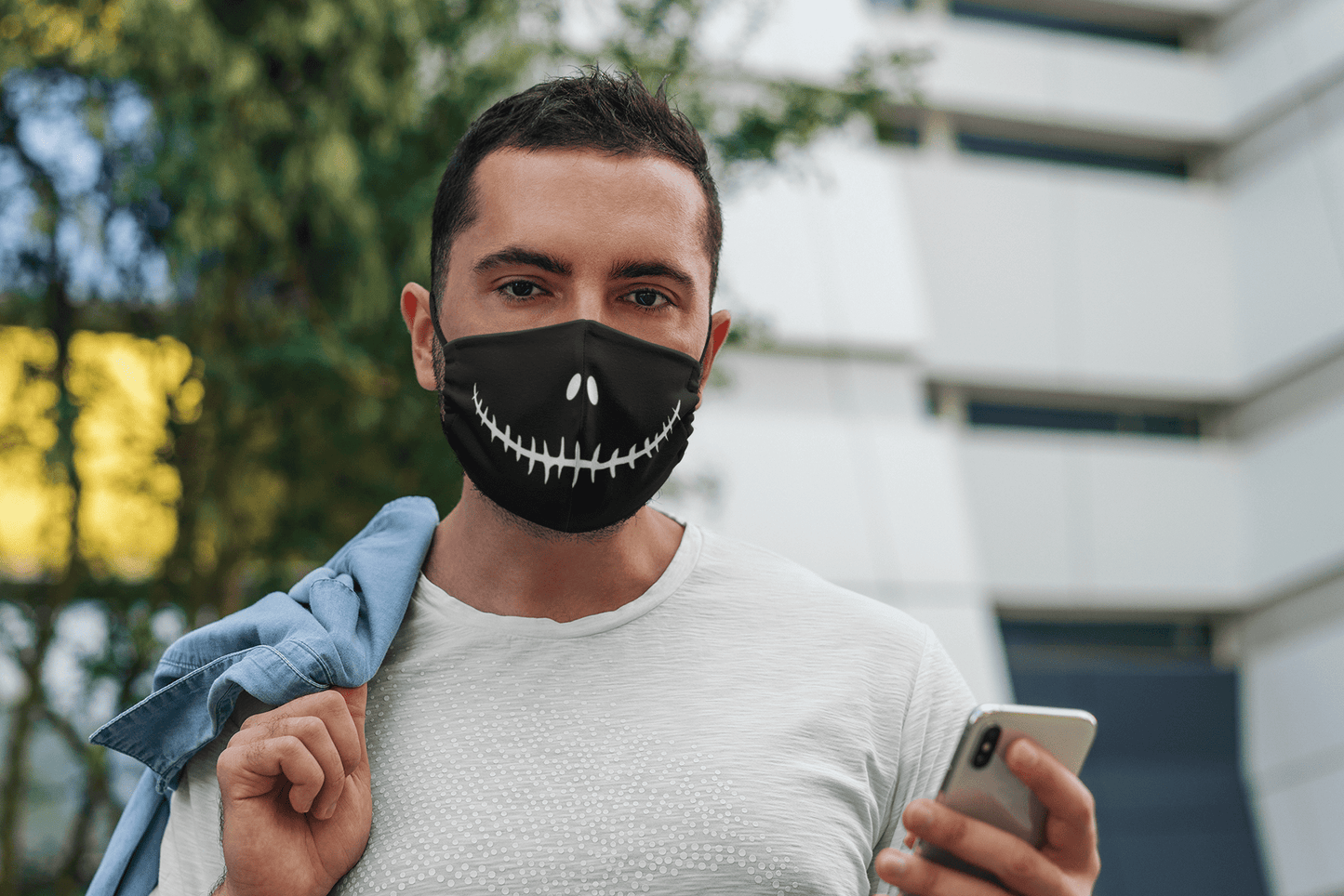 Devil Smile: Printed Tetra Shield Protection Mask ( PACK OF 3 ) Male