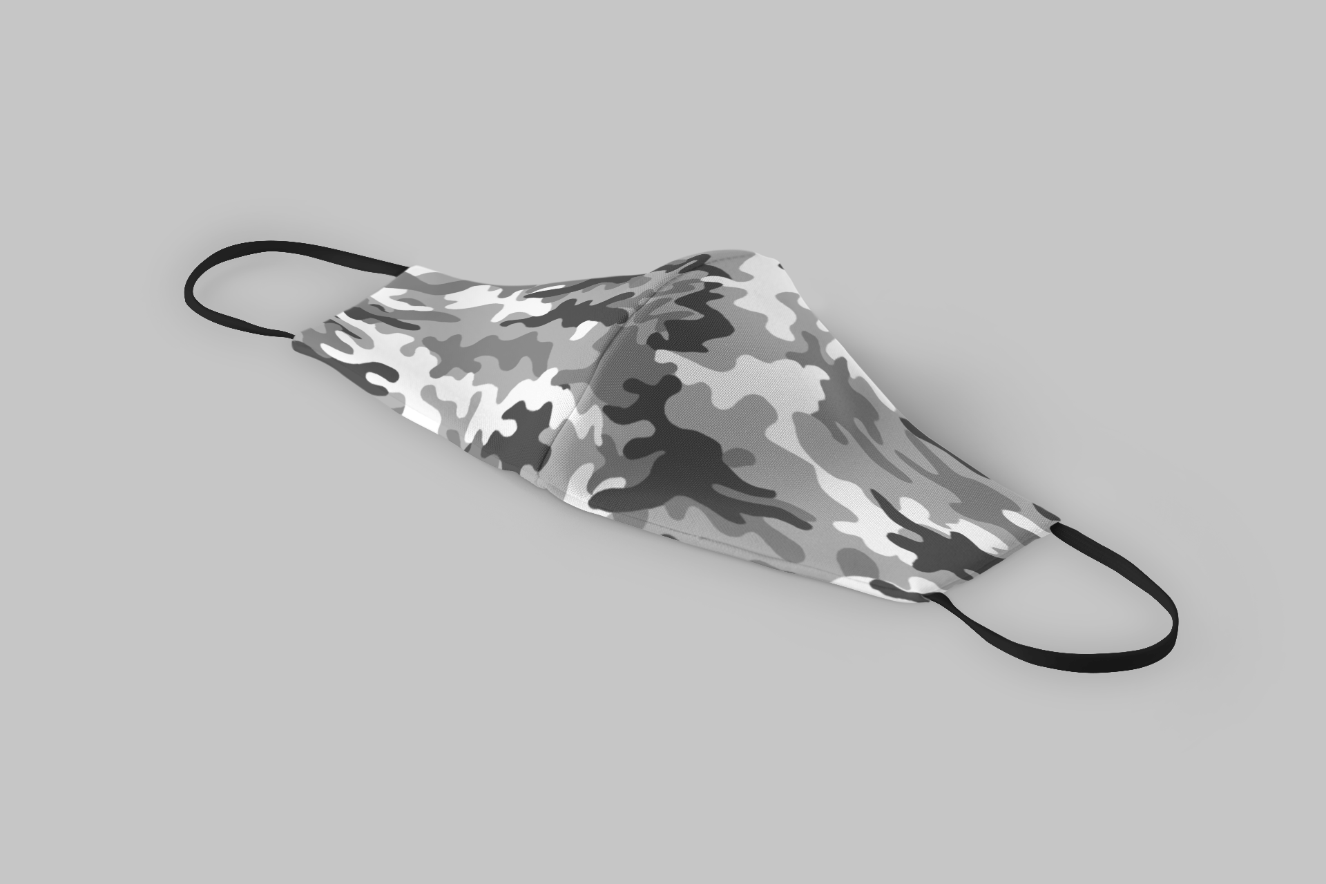 Grey Camouflage : Printed Tetra Shield Protection Mask ( PACK OF 3 )