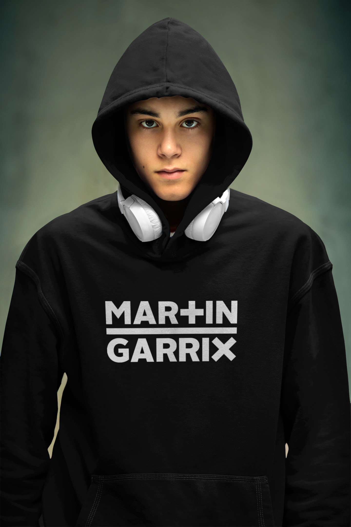Martin Garrix Logo - WINTER HOODIES S BLACK