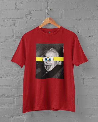 Einstein Sticks Sponge bob - Half Sleeve T-Shirts RED