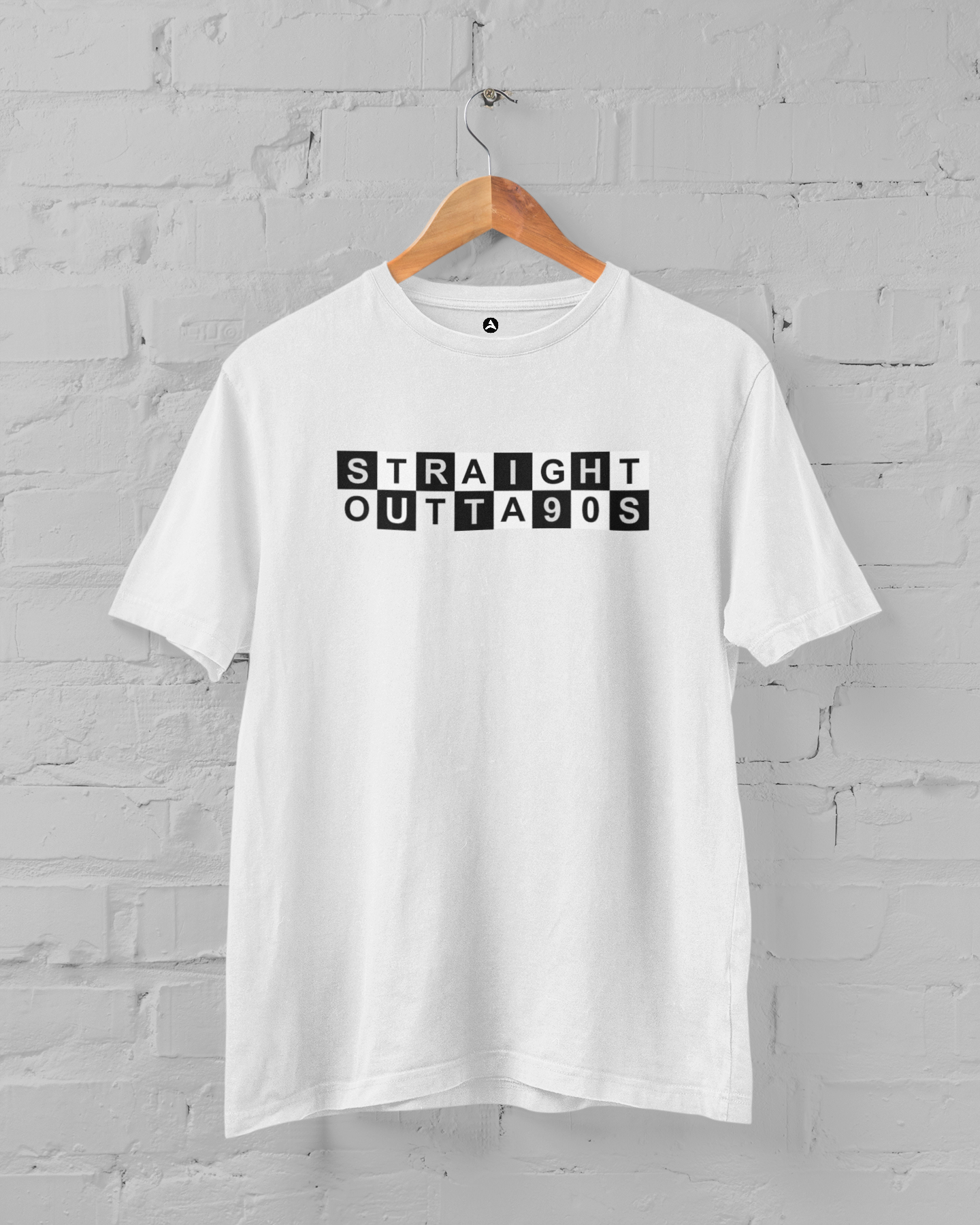 Straight Outta 90s - Regular Fit T-SHIRTS WHITE