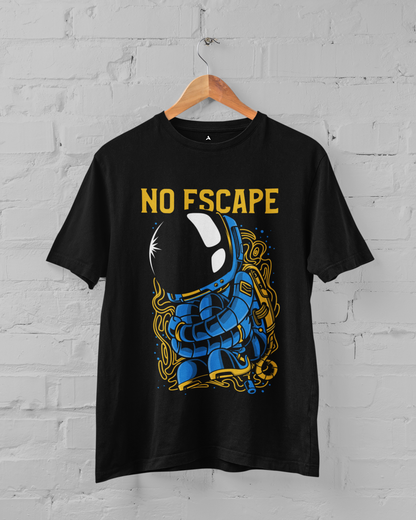 No Escape : ALIEN & SPACE- HALF-SLEEVE T-SHIRTS BLACK