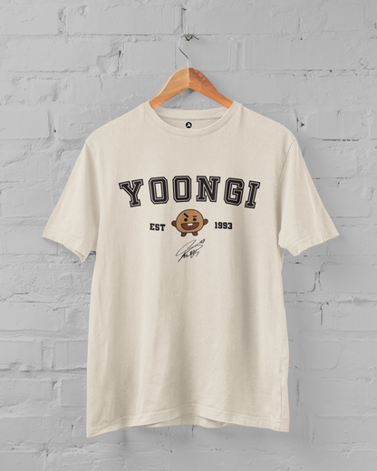 BTS Crew- Regular Fit T-Shirts Yoongi