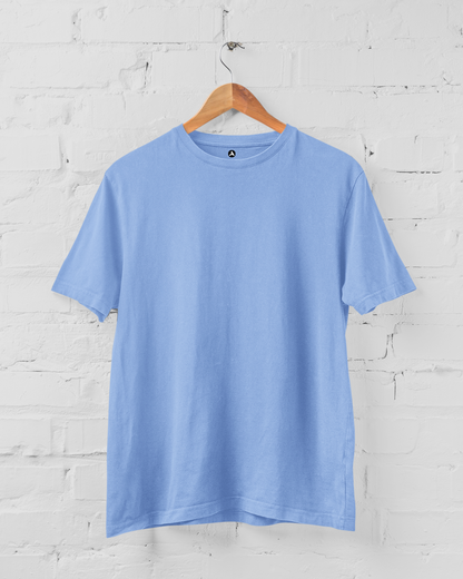 Basic Oversized T-shirts: Snow Blue