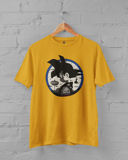 Goku : Dragon Ball Z- Anime- Regular Fit T-shirts YELLOW