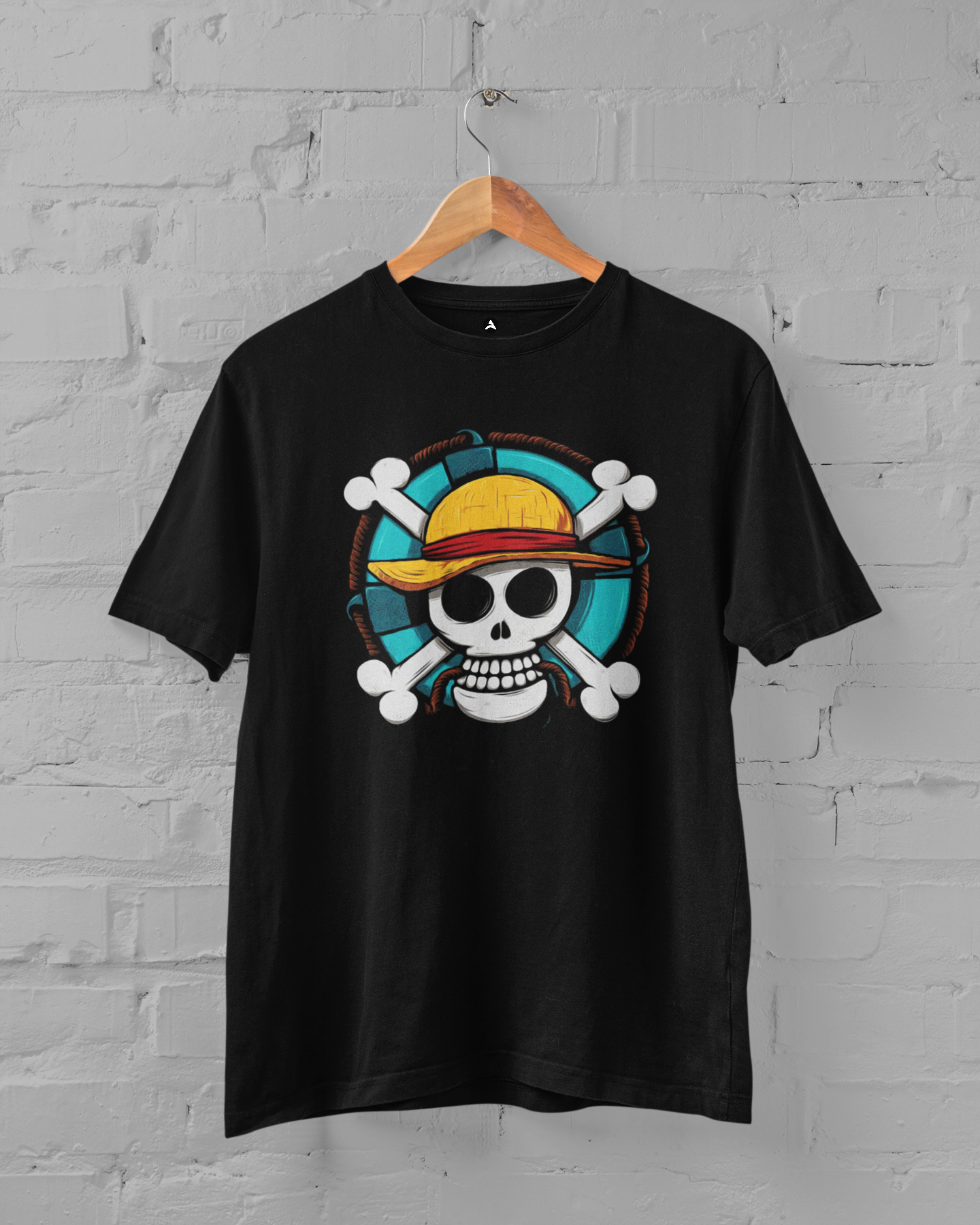 Straw Hat Pirate: Monkey D Luffy- Regular Fit T-Shirts BLACK