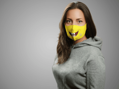 SpongeBob: Printed Tetra Shield Protection Mask Female