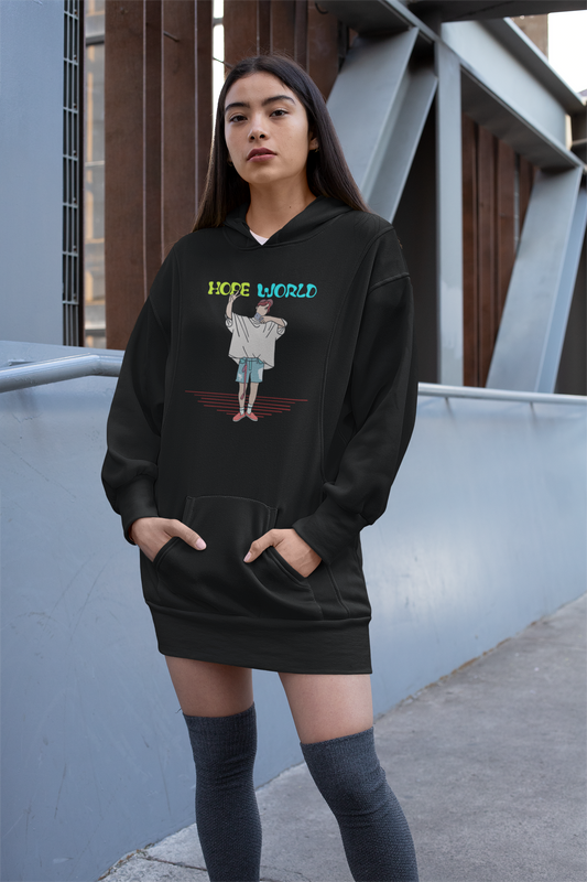 HOPE WORLD : BTS - WINTER HOODIES. BLACK