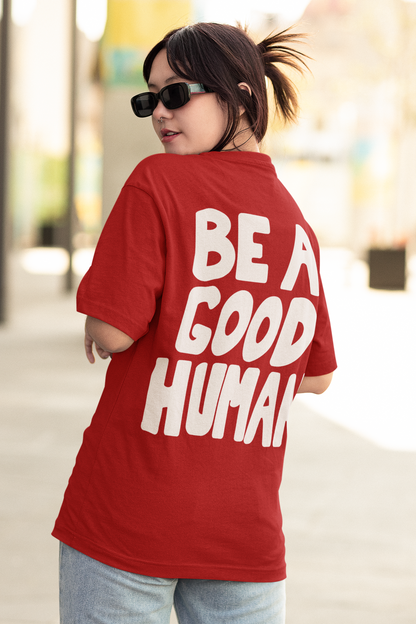 Be a good human- Nomad- Jimin (Double Sided Print): BTS - Half Sleeve T-Shirts