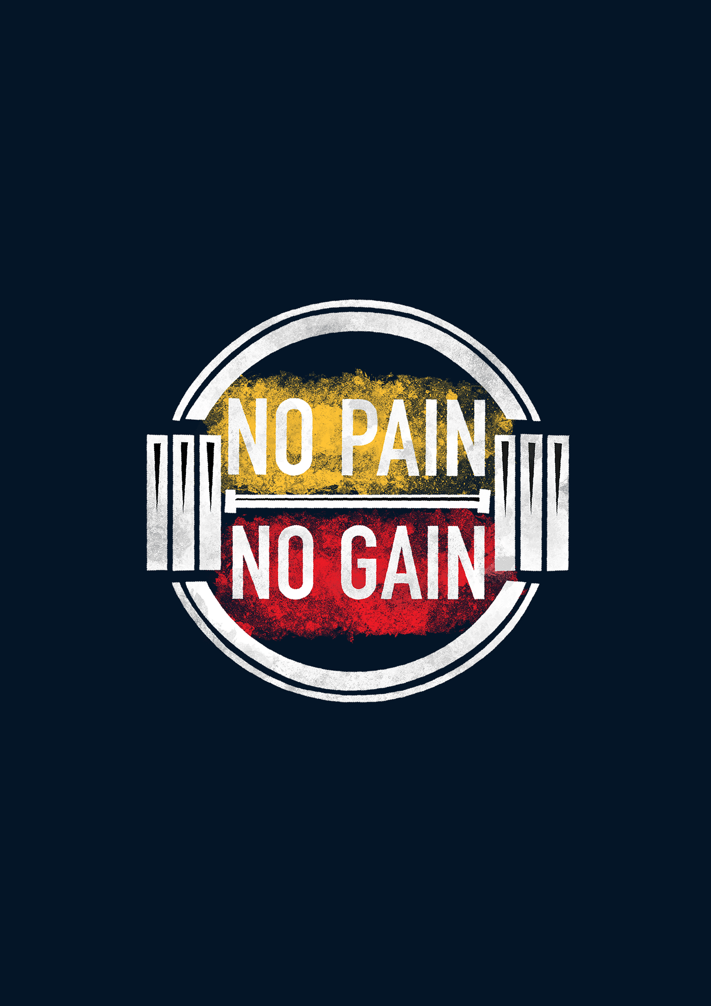 "NO PAIN, NO GAIN" - HALF-SLEEVE T-SHIRT