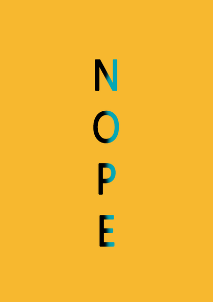 "NOPE"- HALF-SLEEVE T-SHIRT'S