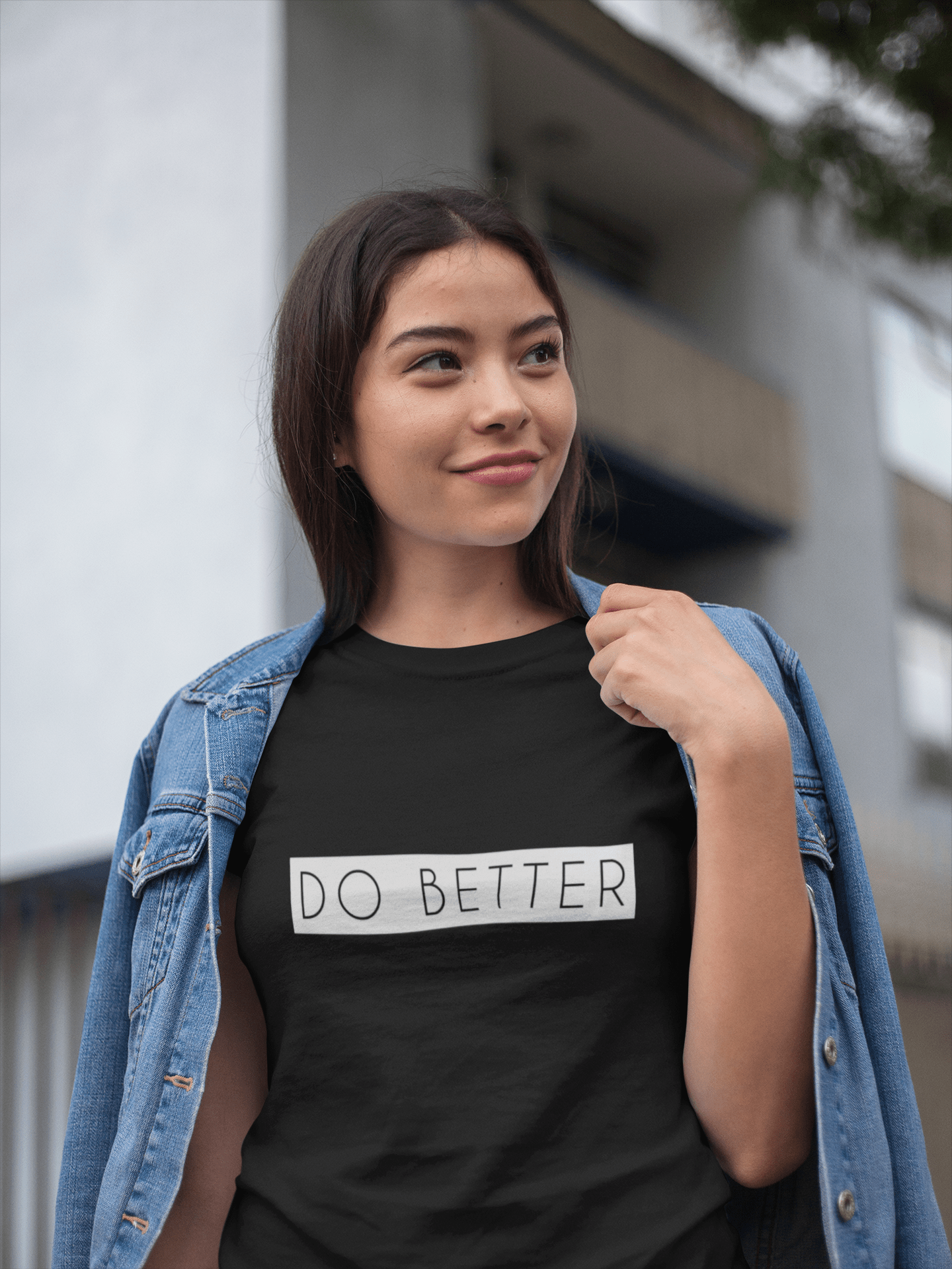 " DO BETTER " - HALF-SLEEVE T-SHIRTS BLACK