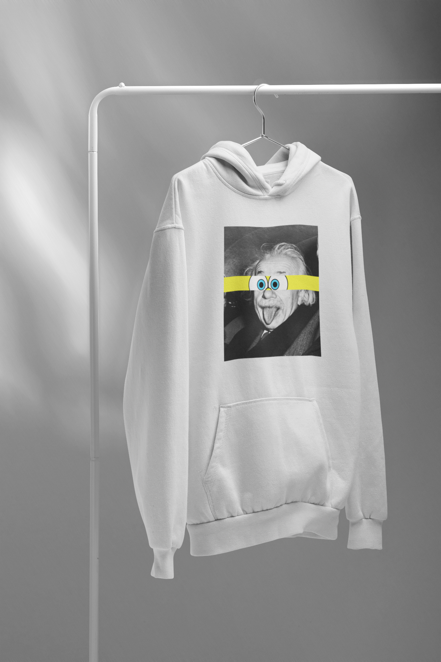 Einstein Sticks Sponge bob: Aesthetic - WINTER HOODIES WHITE