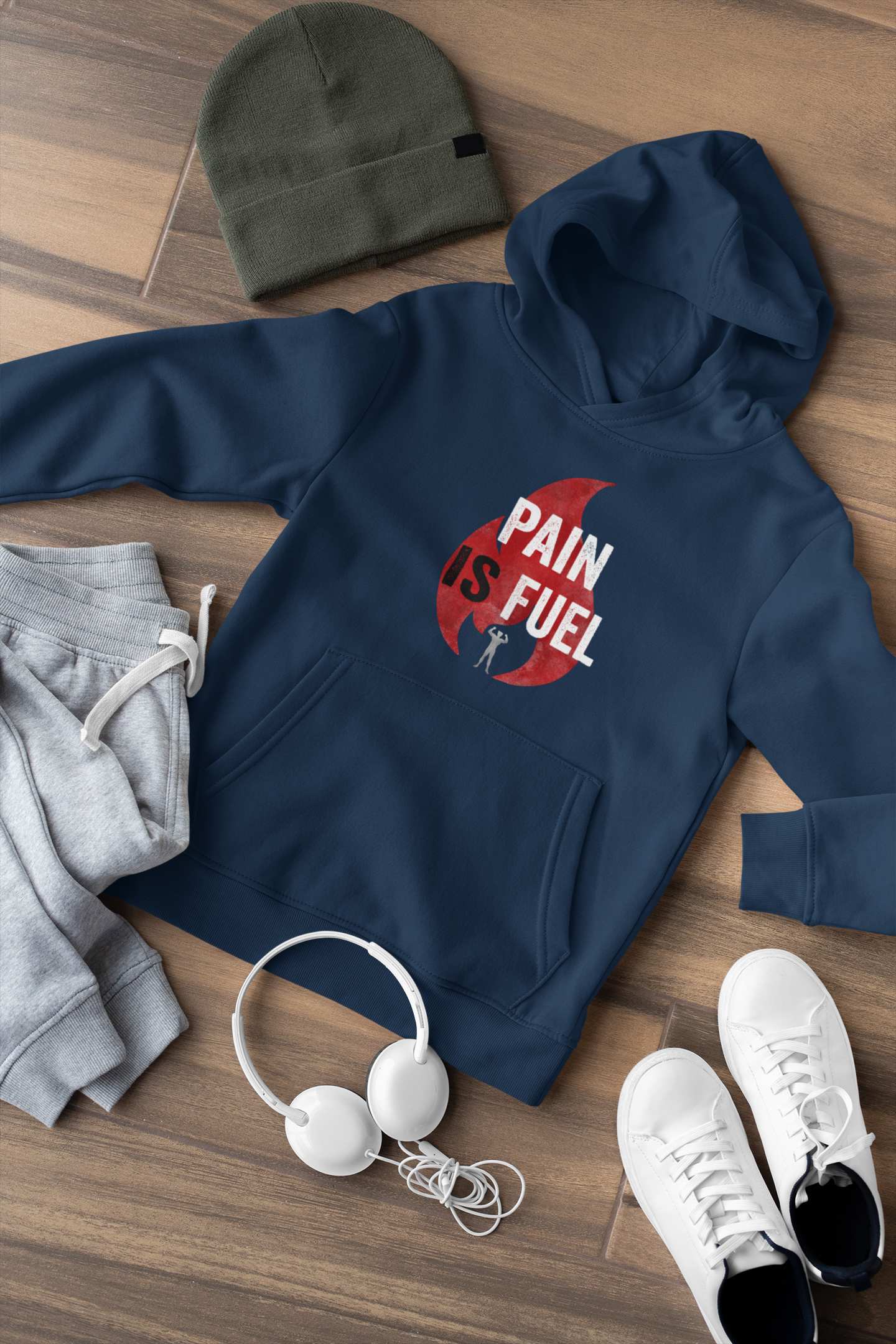 "PAIN IS FUEL" - WINTER HOODIES