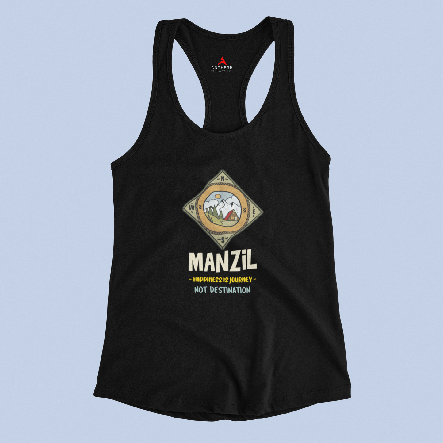 "MANZIL" - Tank Tops BLACK