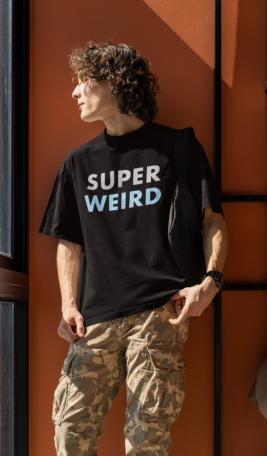 Super Weird: Oversized T-Shirts BLACK