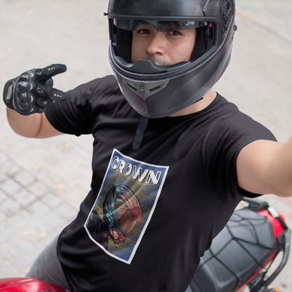 " CROWN " - HALF-SLEEVE T-SHIRTS BLACK