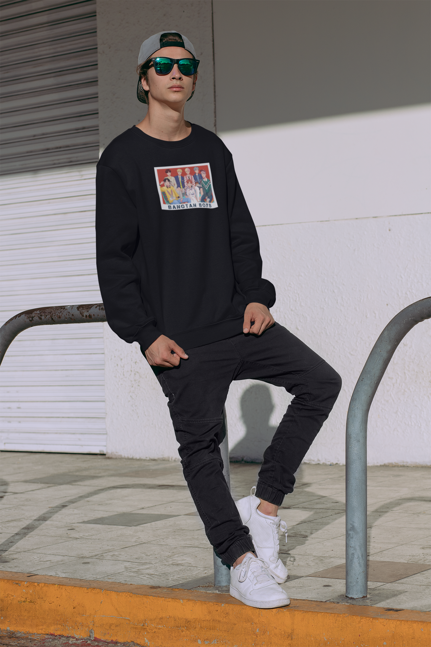 Bangtan Boys : BTS- Winter Sweatshirts BLACK
