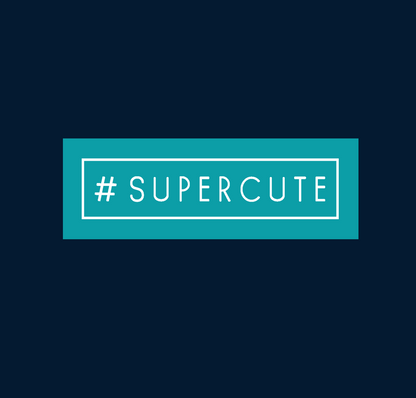 "SUPERCUTE" HALF-SLEEVE T-SHIRT'S