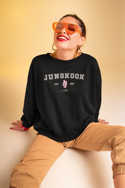 Jungkook- Cooky: BTS- Winter Sweatshirts BLACK