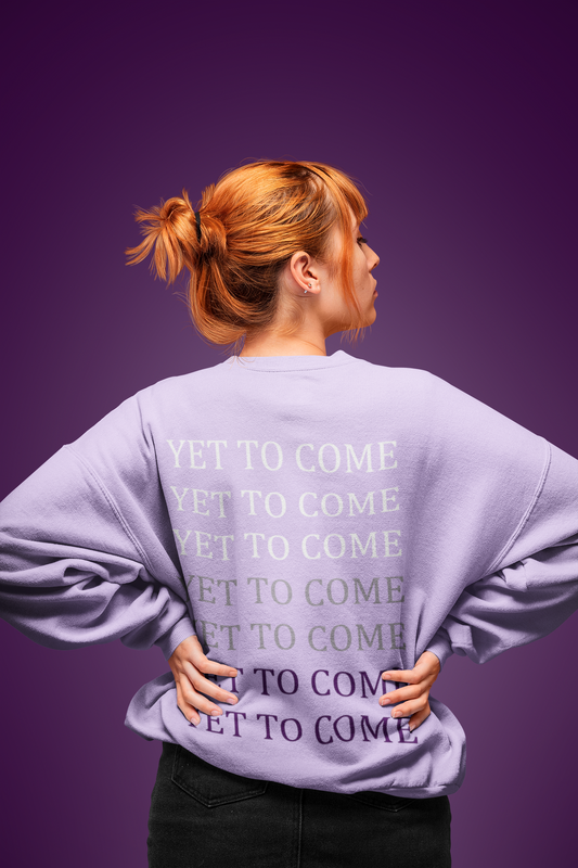 Yet To Come: BTS (Double Sided Print) - Winter Sweatshirts- Lavender LAVENDER