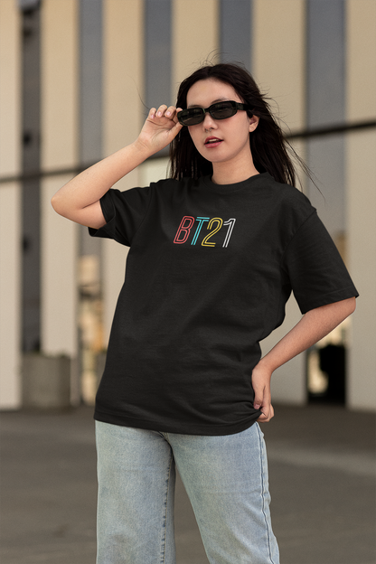 BT21-(Double Sided Print)- Half Sleeve T-Shirts.