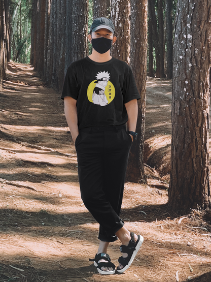 Uzumaki: Anime- Oversized T-Shirts BLACK