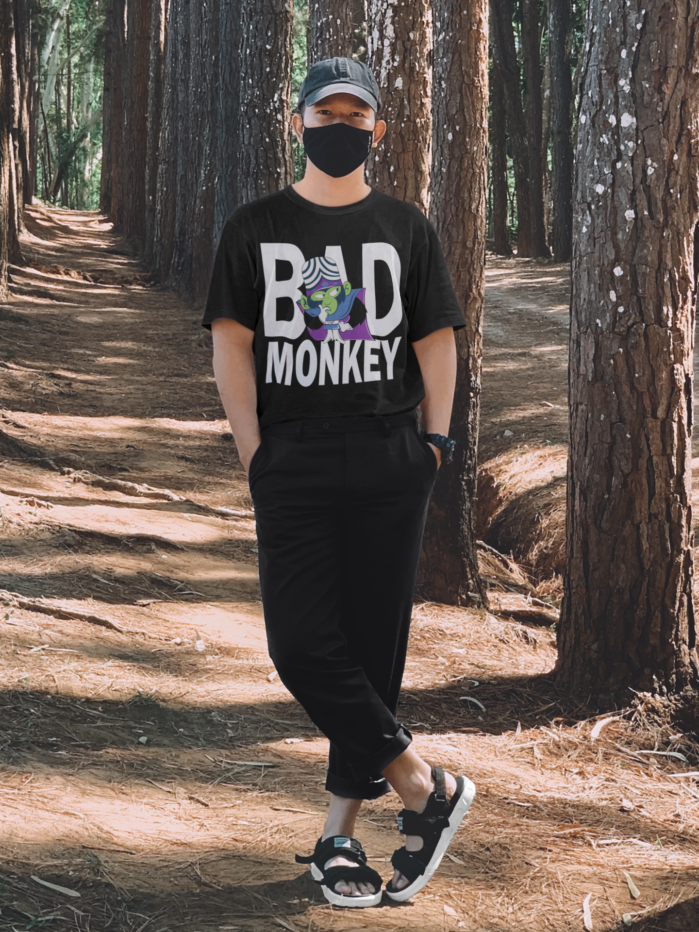 Bad Monkey - MOJO JOJO - Oversized T-Shirts BLACK 240 GSM