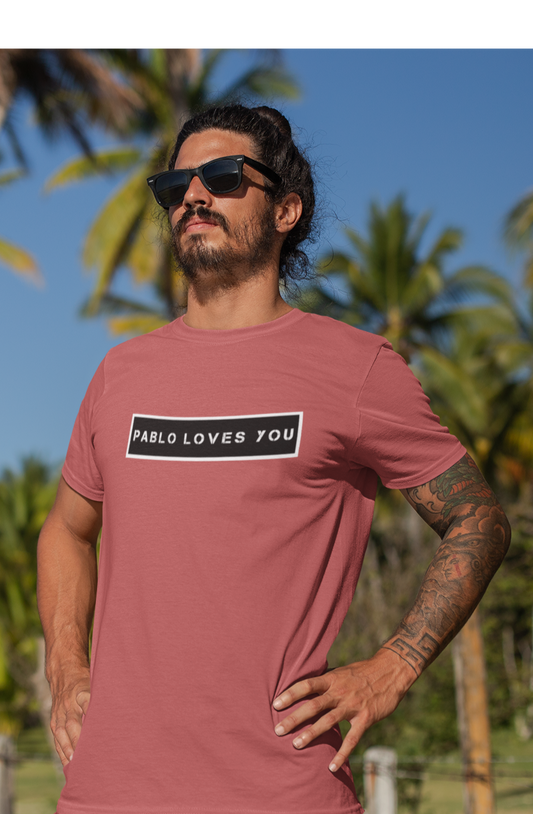 PABLO LOVES YOU - HALF-SLEEVE T-SHIRTS BRICK RED